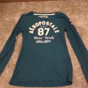 Aeropostale teal long sleeve.